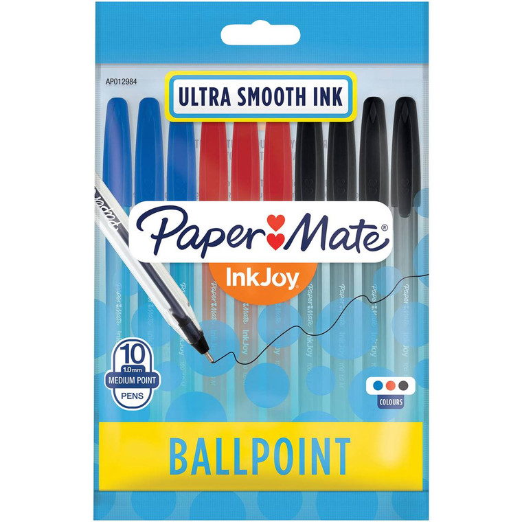 5 PACK of Papermate Inkjoy 100 Pen Assorted 10 pack