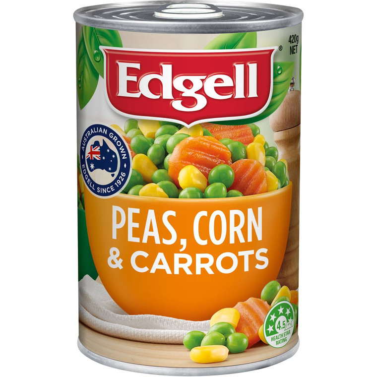 5 PACK of Edgell Peas Corn & Carrots Corn & Carrots 420g