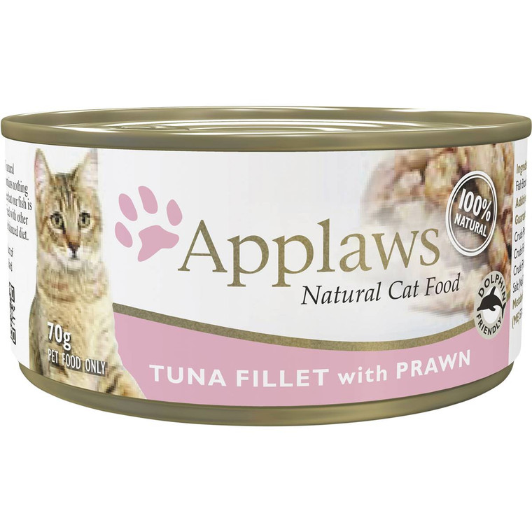 5 PACK of Applaws Cat Food Tuna & Prawn 70g