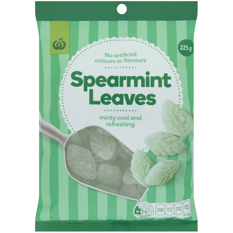 5 PACK of WW Jellies Spearmint 225g
