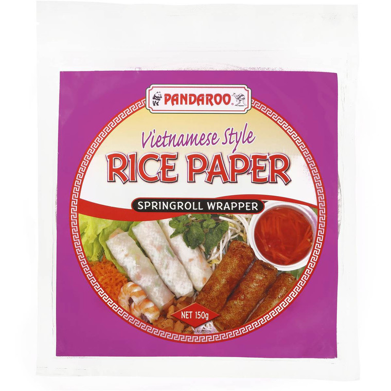 5 PACK of Pandaroo Ingredients Rice Paper Spring Roll 150g