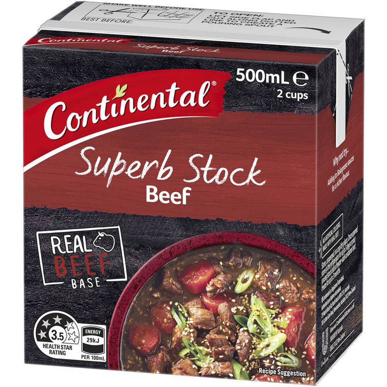 5 PACK of Continental Beef Liquid Beef 500ml