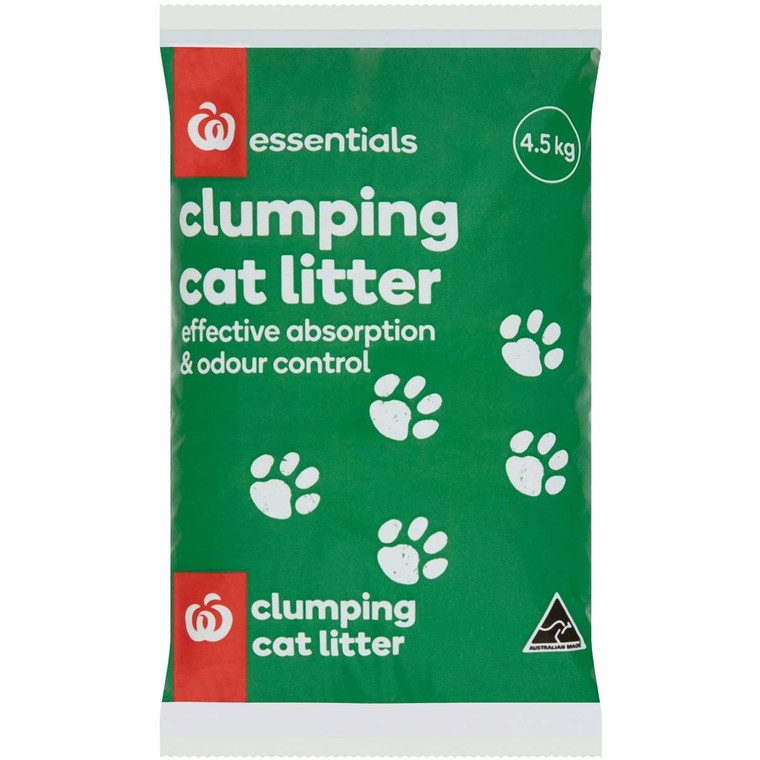 5 PACK of Essentials Cat Litter Clay Clumping 4.5l