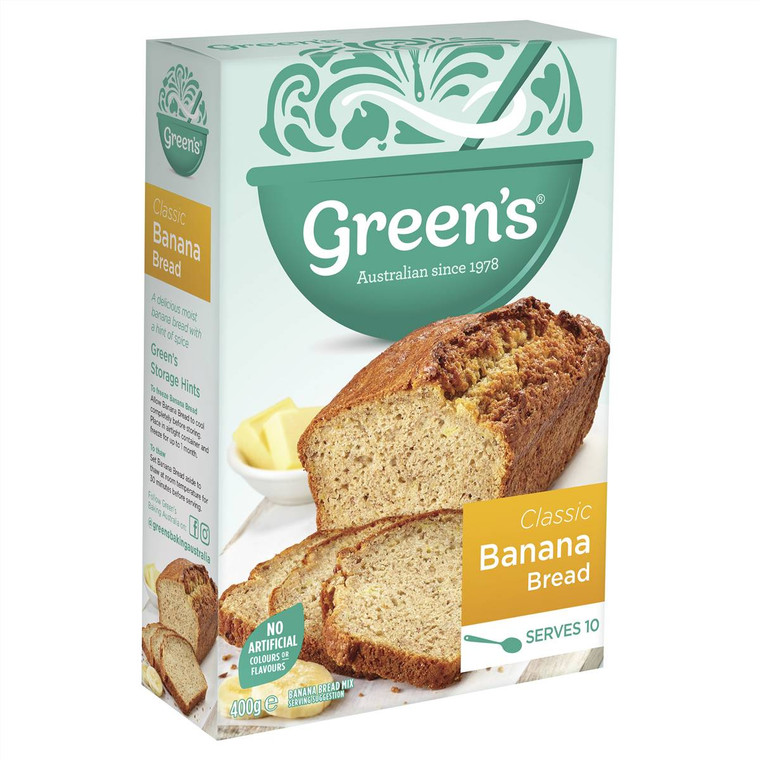 5 PACK of Green's Classic Banana Bread 400g