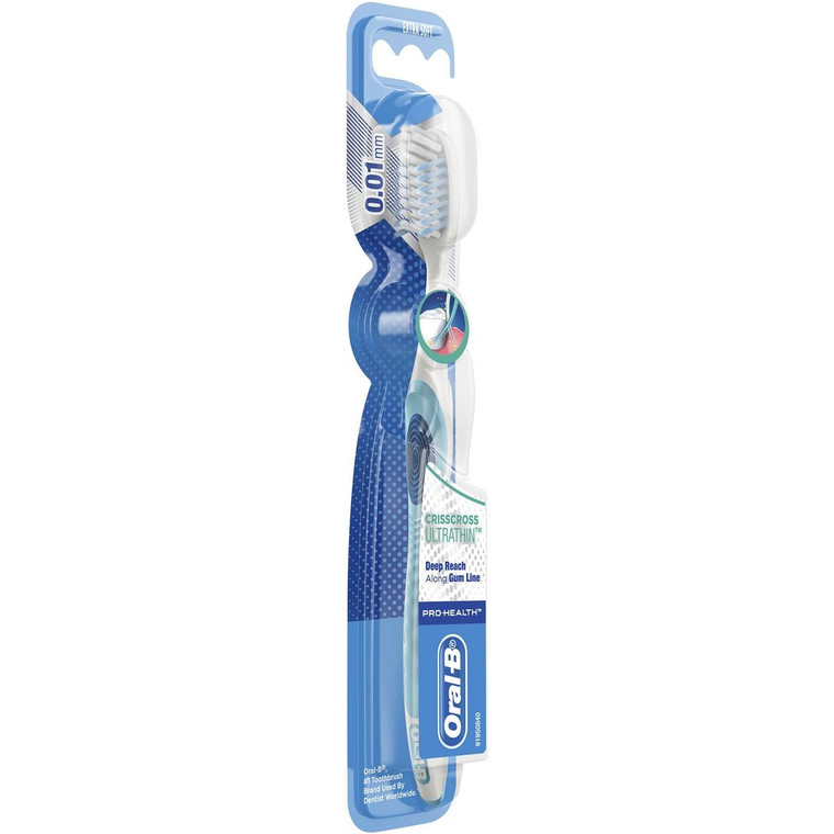 5 PACK of Oral-b Cross Action Ultrathin Manual Toothbrush