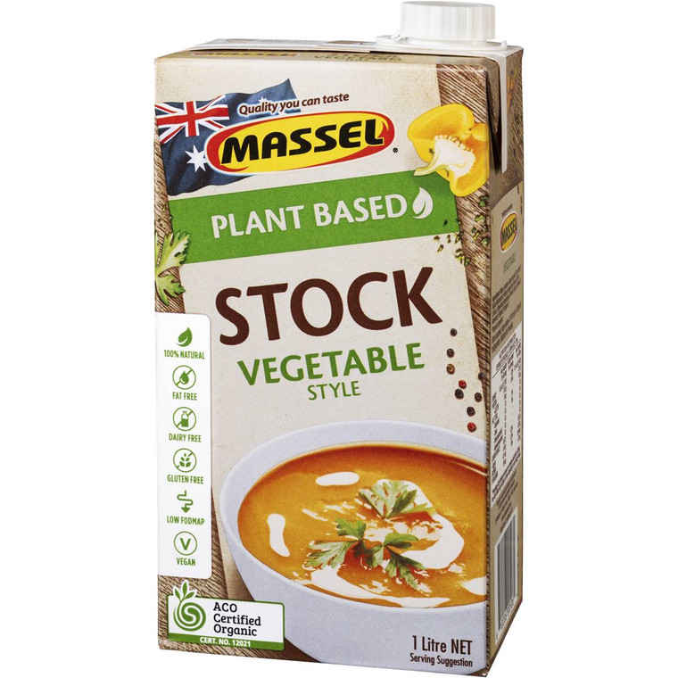 5 PACK of Massel Gourmet Liquid Stock Vegetable 1l