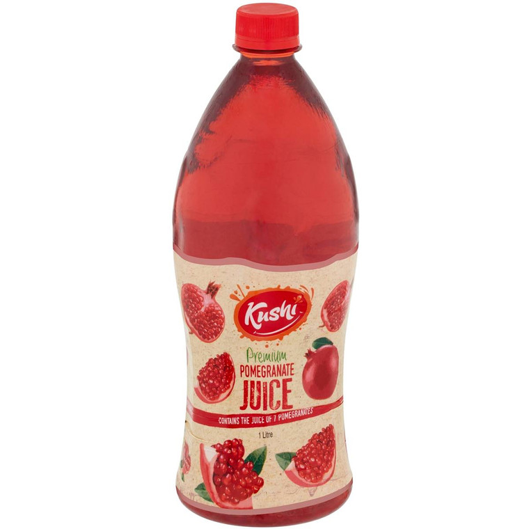 5 PACK of Kushi Pomegranate Juice 1l
