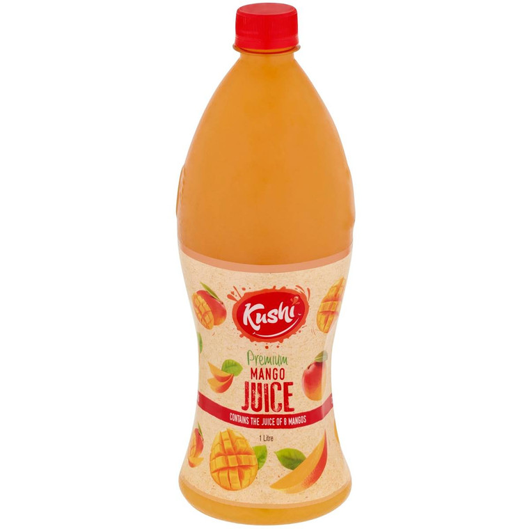 5 PACK of Kushi Mango Juice 1l
