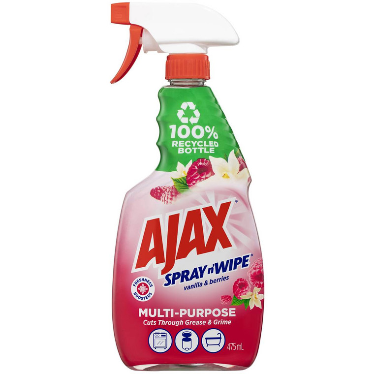 5 PACK of Ajax Spray N Wipe Divine Blends Cleaner Trigger 475ml