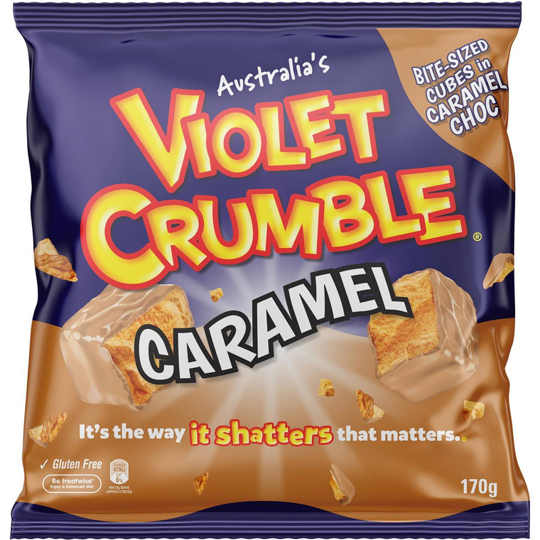 5 PACK of Violet Crumble Caramel Bites  170g