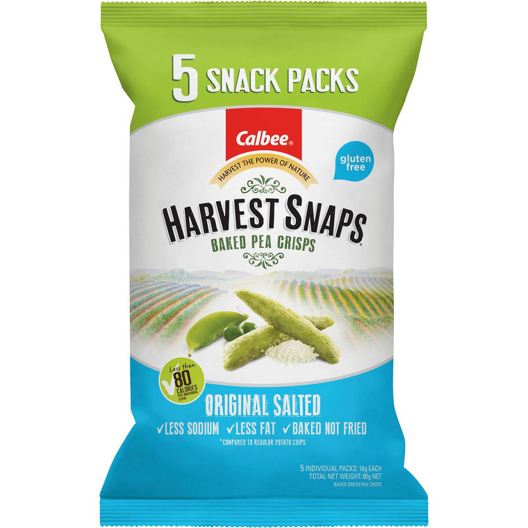 5 PACK of Calbee Harvest Snaps Original Salted 5 pack