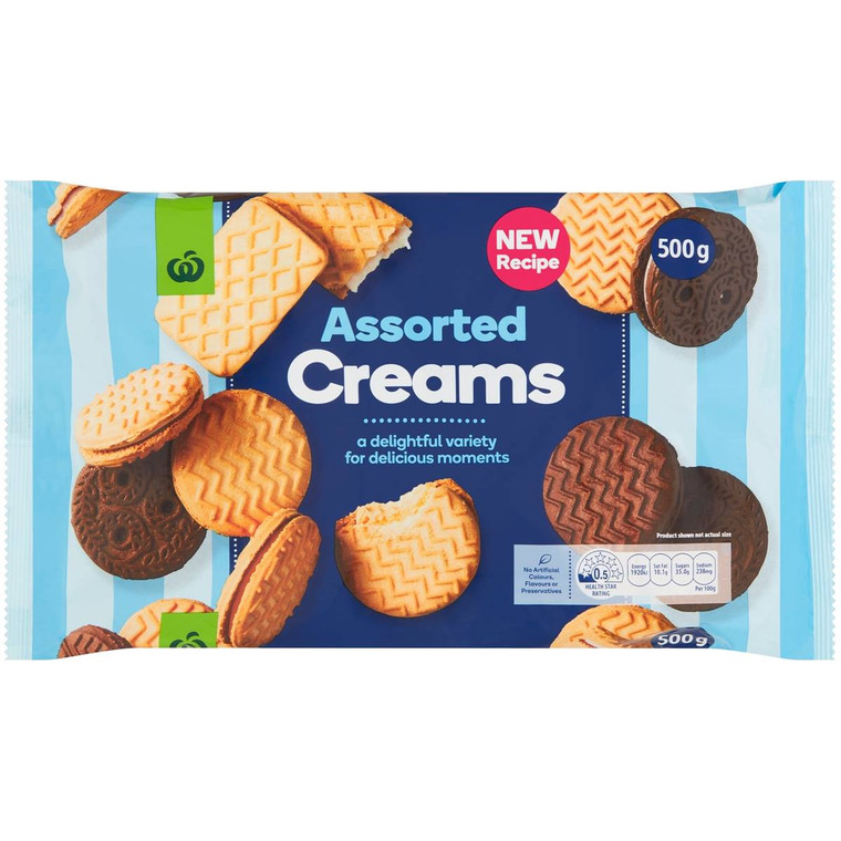 5 PACK of WW Creams Assorted 500g