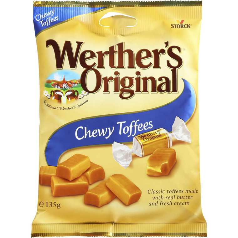 5 PACK of Werther's Original Chewy Toffees  135g