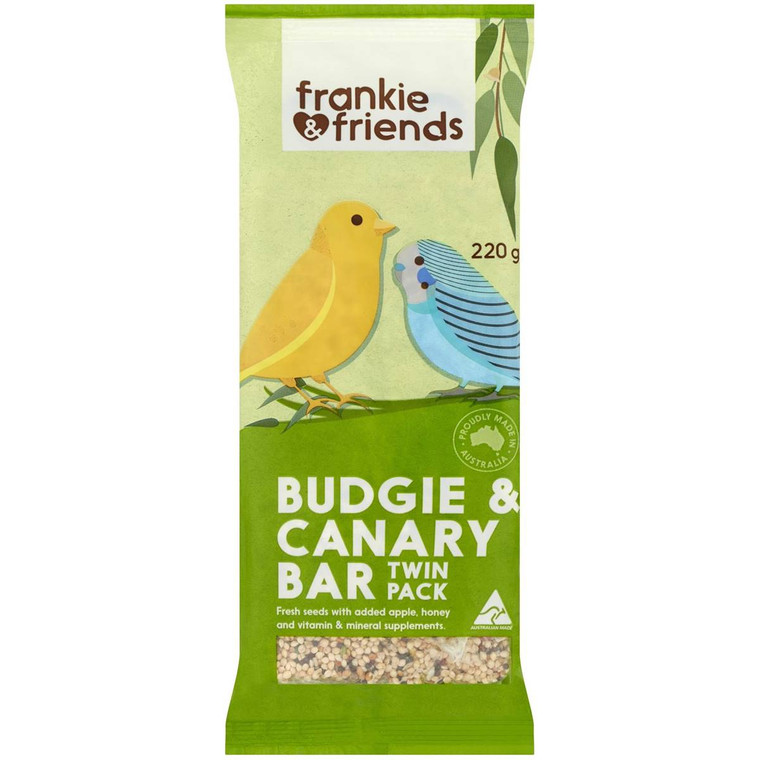 5 PACK of Frankie & Friends Budgie & Canary Bar 220g