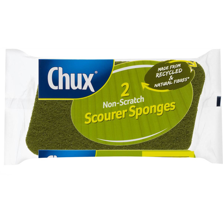 5 PACK of Chux Non Scratch Sustainable Sponge Scourer 2 pack
