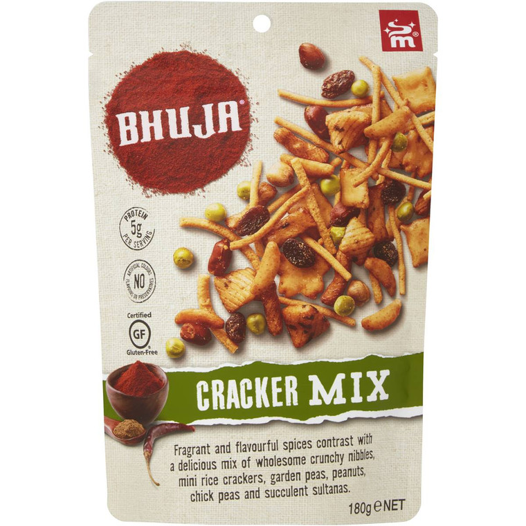 5 PACK of Bhuja Cracker Mix 180g