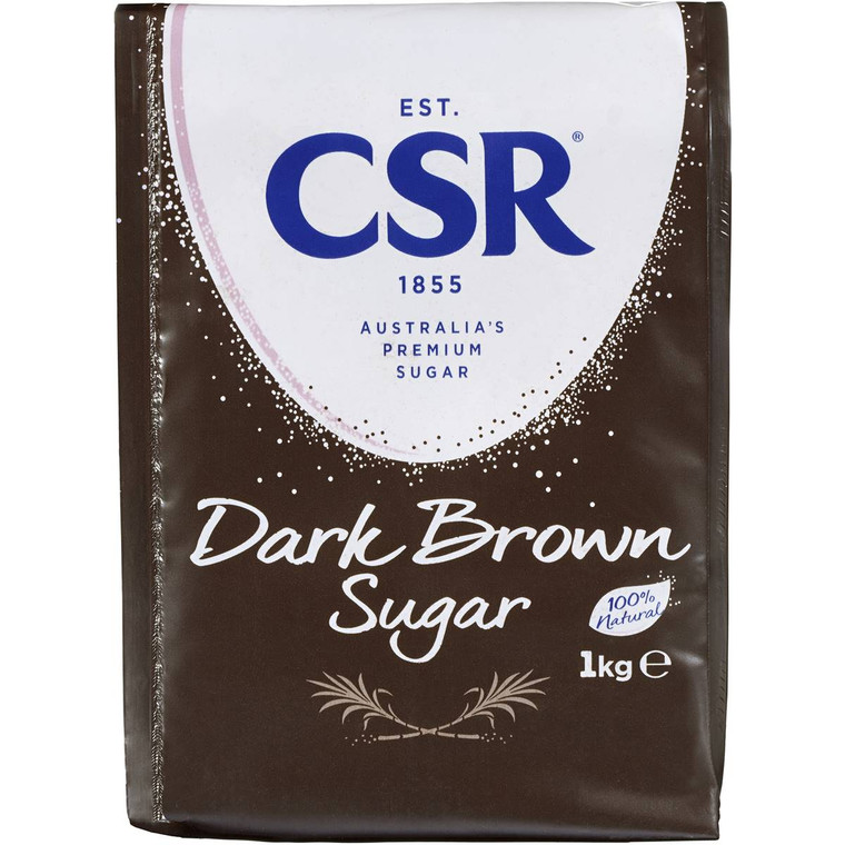 5 PACK of Csr Brown Sugar Dark 1kg