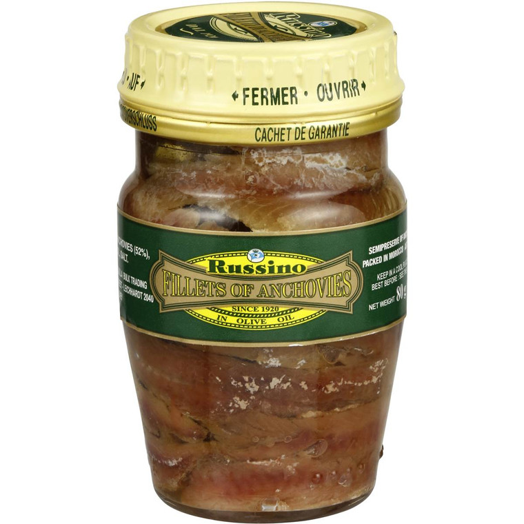 5 PACK of Russino Anchovies Flat 80g