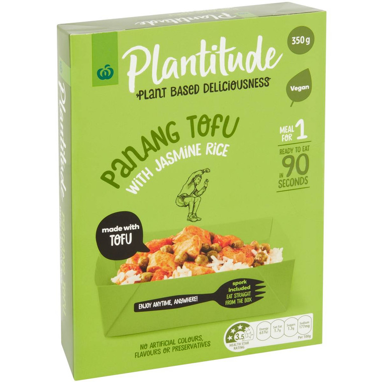 5 PACK of WW Panang Tofu With Rice Meal 350g