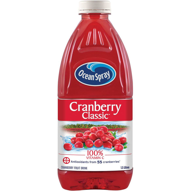 5 PACK of Ocean Spray Cranberry Classic Juice Drink 1.5l
