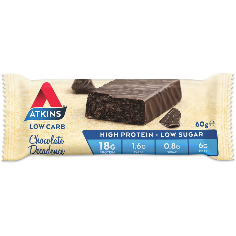 5 PACK of Atkins Advantage Bar Chocolate Decadence 60g