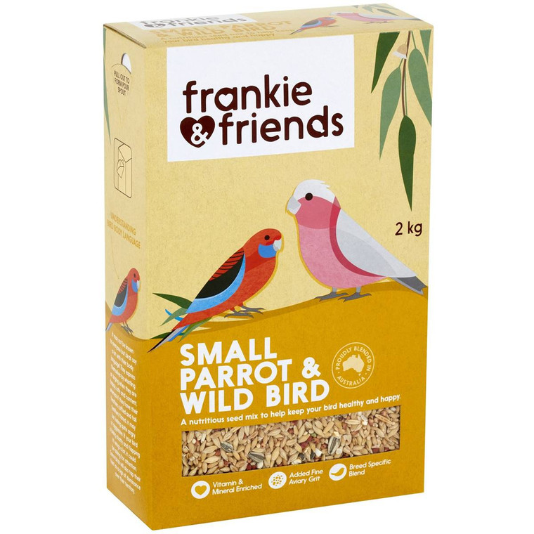 5 PACK of Frankie & Friends Small Parrot & Wildbird Bird Seed Mix 2kg