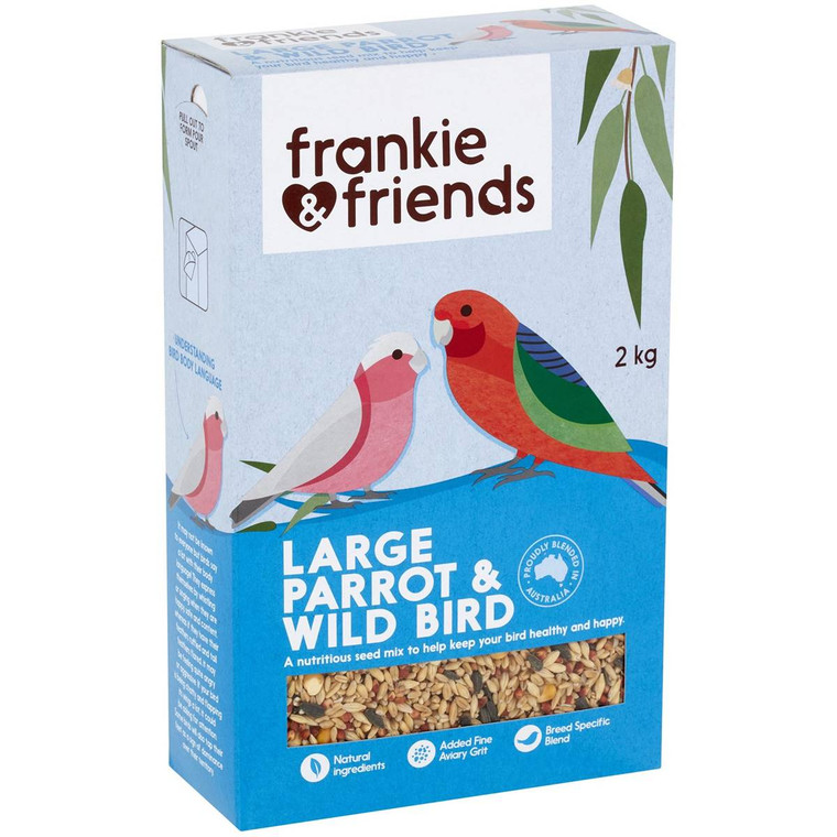 5 PACK of Frankie & Friends Large Parrot & Wildbird Bird Seed Mix 2kg