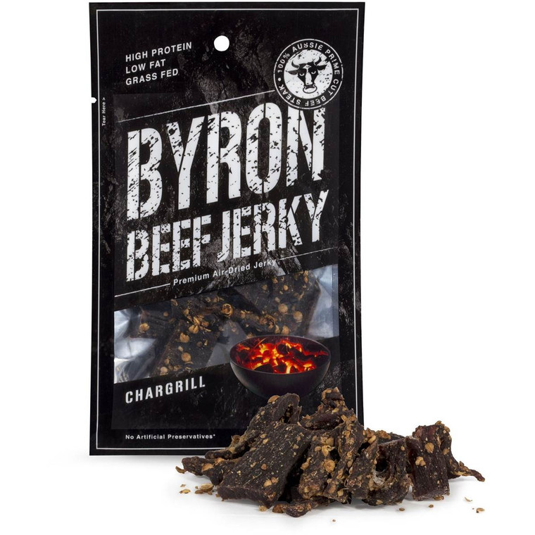 5 PACK of Byron Beef Jerky Chargrill 40g
