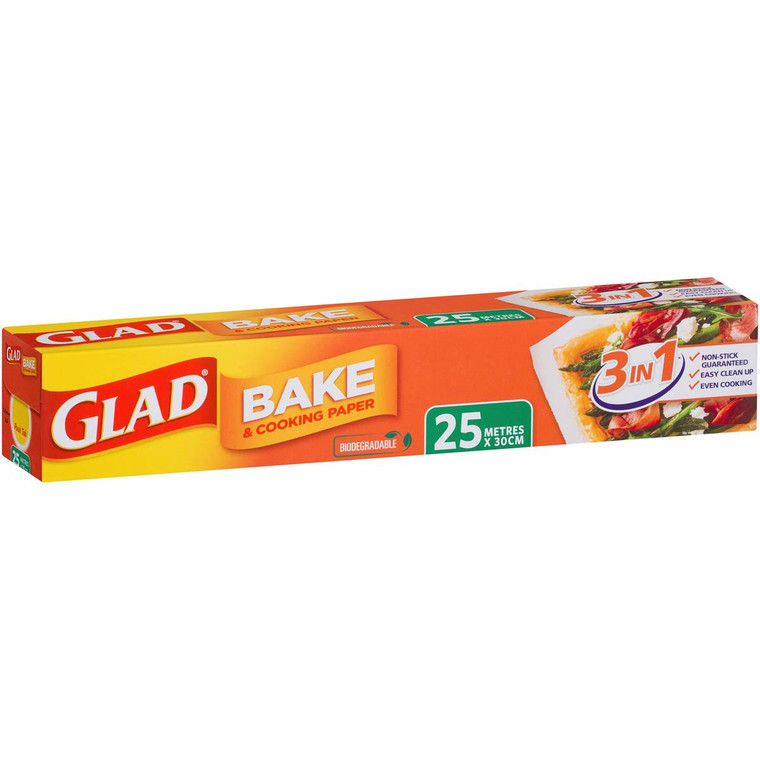 5 PACK of Glad Baking Paper 25m