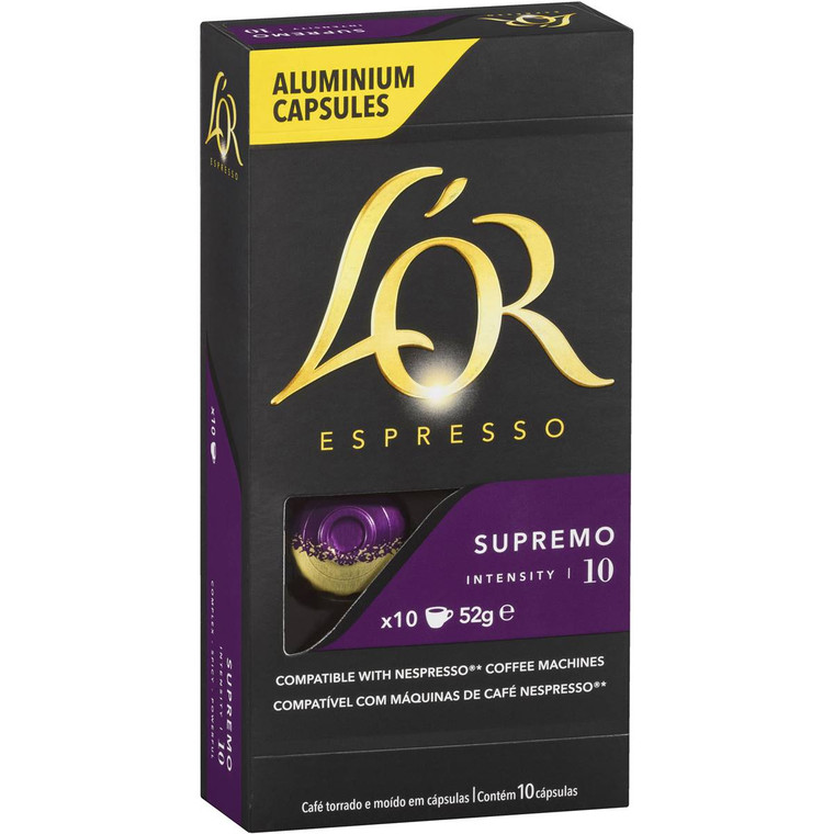 5 PACK of L'or Espresso Supremo Coffee Capsule 10 pack
