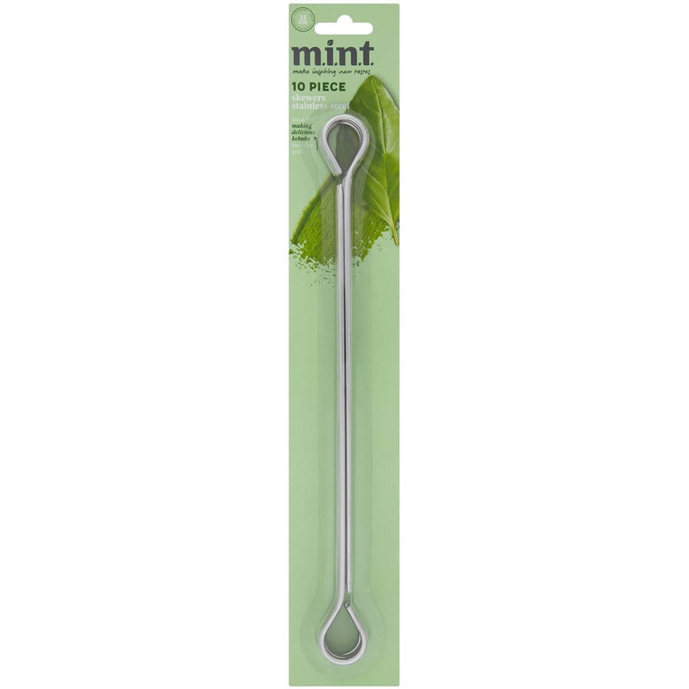 5 PACK of Mint Metal Skewer 25cm 10 pack