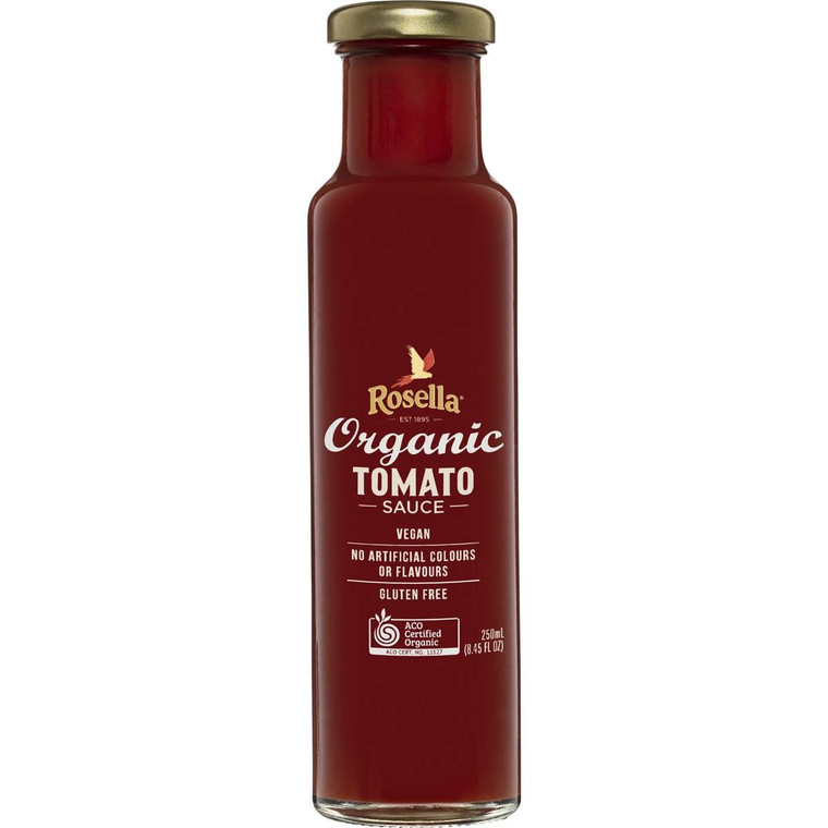 5 PACK of Rosella Organic Tomato Sauce  250g