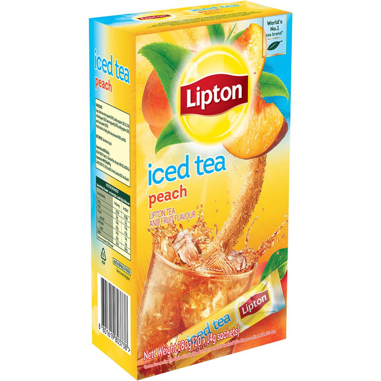 3 PACK OF Lipton Peach Iced Tea Sachets 20 pack