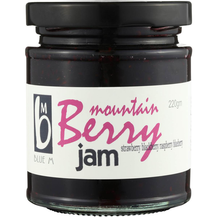 3 PACK OF Blue M Mountain Berry Jam 220g