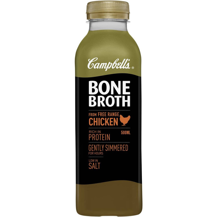 3 PACK OF Campbell's Bone Broth Chicken 500ml