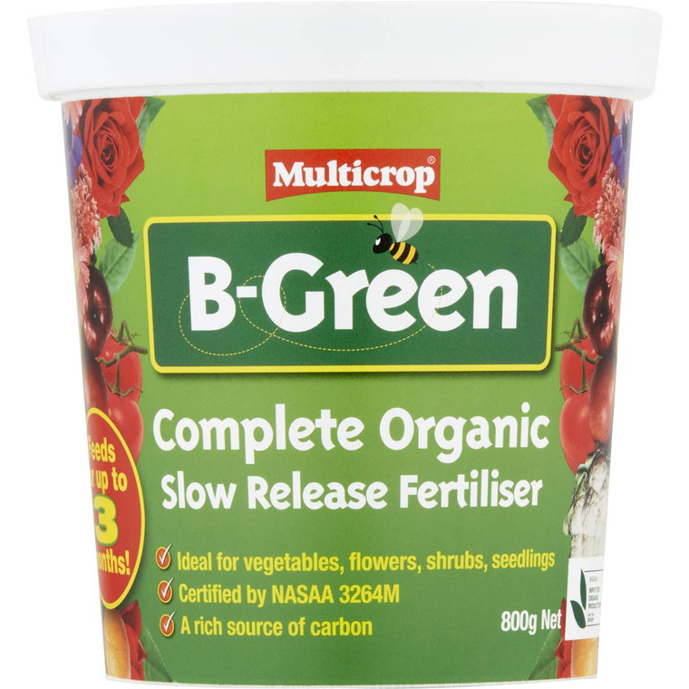 3 PACK OF B-green Organic Slow Release Fert 800g