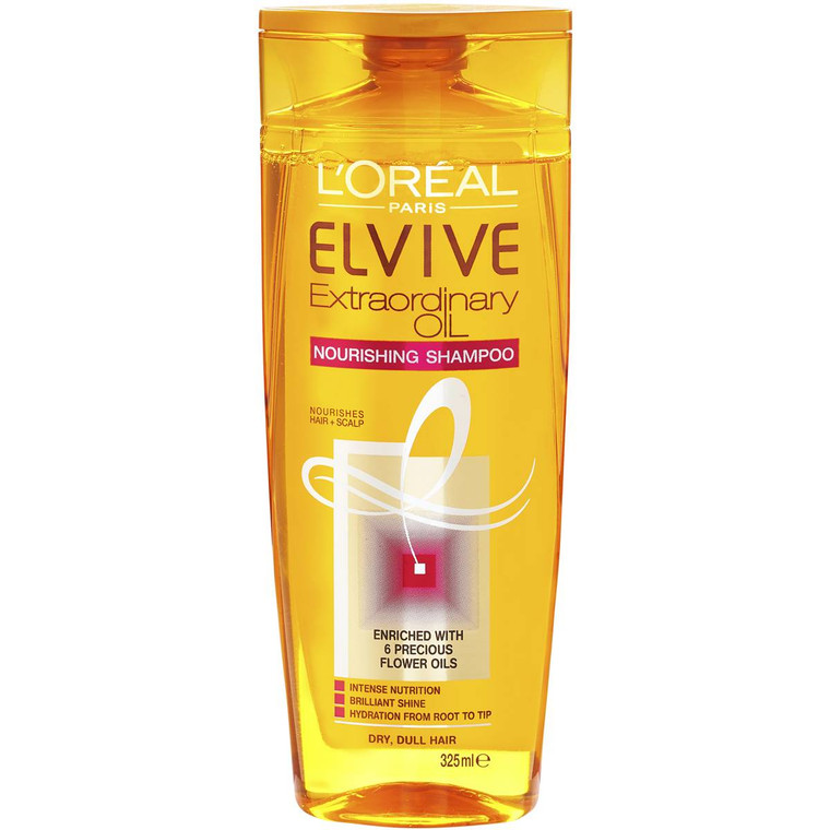 3 PACK OF L'oreal Paris Elvive Extraordinary Oil Shampoo 325ml