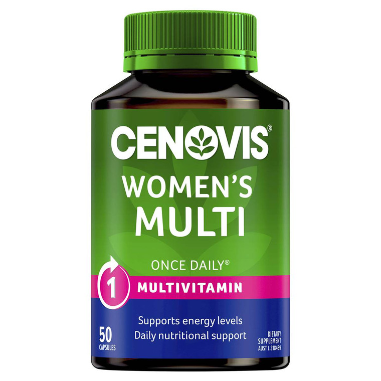 3 PACK OF Cenovis Once Daily Women's Multi Capsules 50 pack