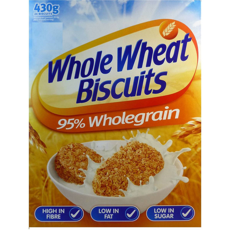3 PACK OF Harbour Foods Whole Wheat Biscuits 430g