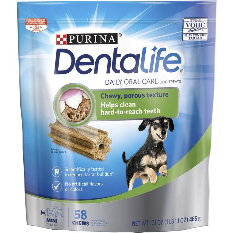 3 PACK OF Dentalife Mini Dog Chew 58 pack