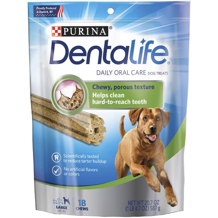 3 PACK OF Dentalife Large Dog Treats 18 pack