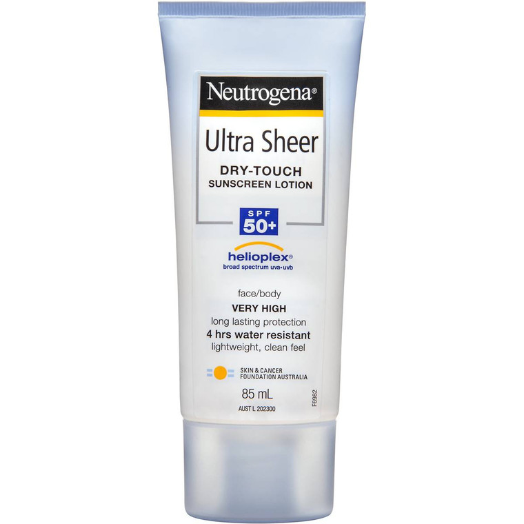 3 PACK OF Neutrogena Spf 50+ Sunscreen Ultra Sheer Lotion 85ml