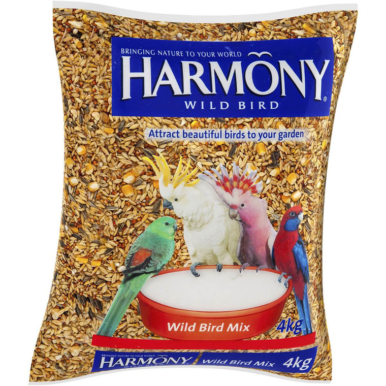3 PACK OF Harmony Bird Food Wild Bird Mix 4kg