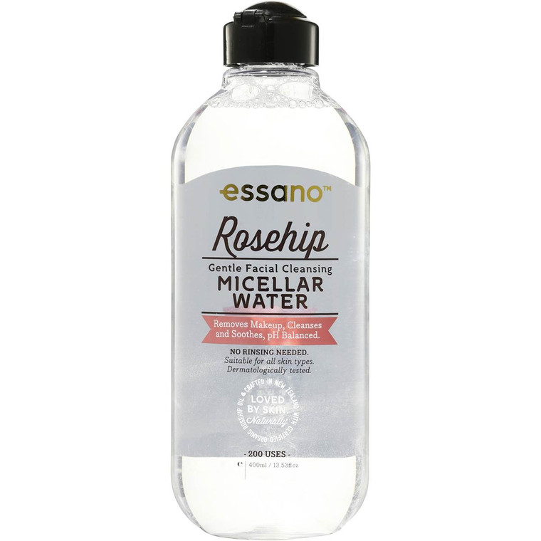 3 PACK OF Essano Rosehip Facial Cleansing Gentle Micellar Water 400ml