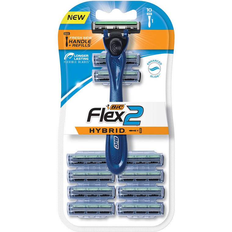 3 PACK OF Bic Flex 2 Hybrid Shaver 10 pack