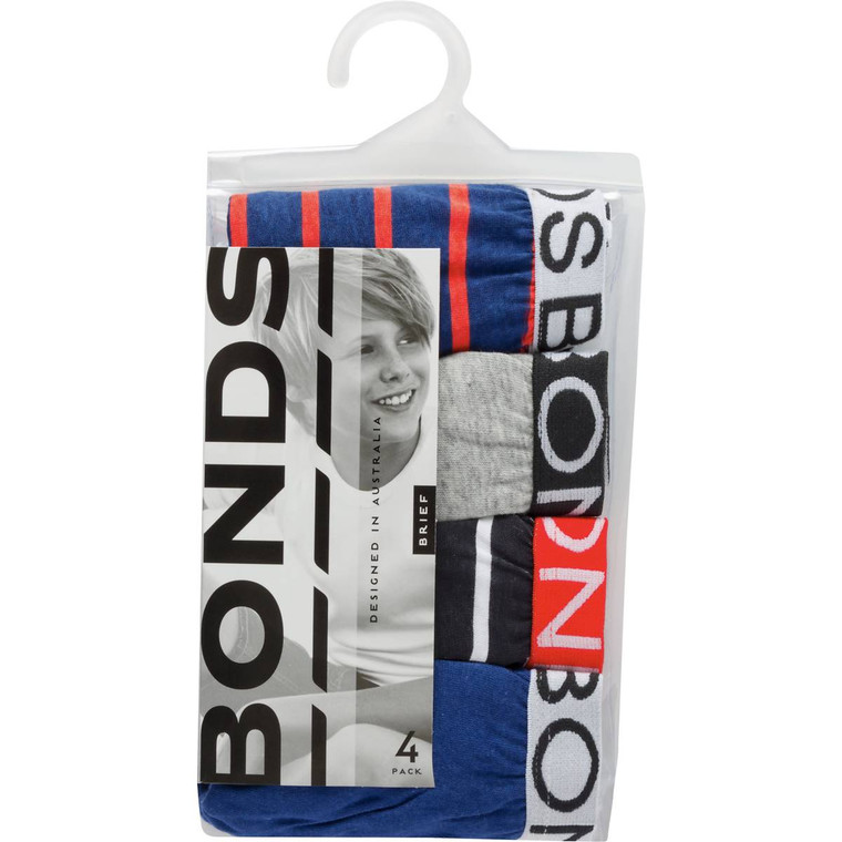 3 PACK OF Bonds Boys Briefs 4 To 8 4 pack