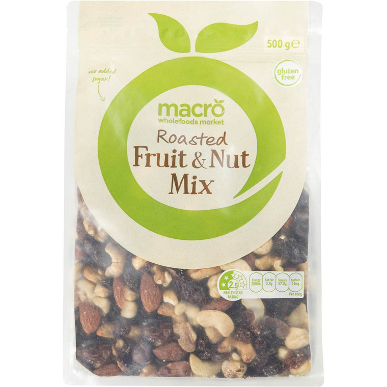 3 PACK OF Macro Fruit & Nut Roasted Mix 500g