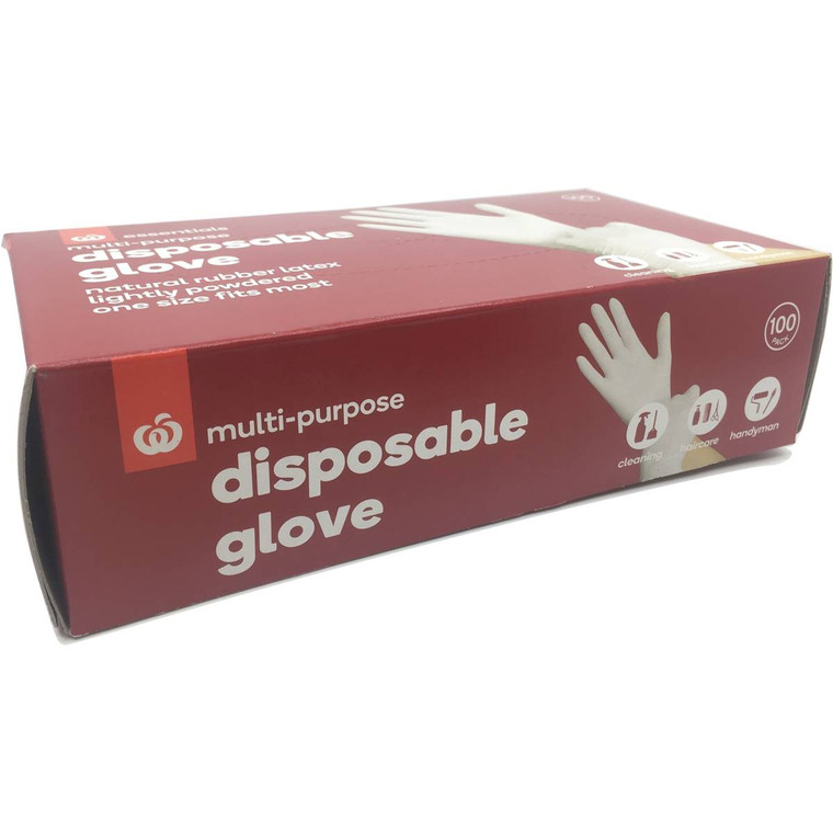 3 PACK OF WW Gloves Disposable Lightly Powdered 100 pack