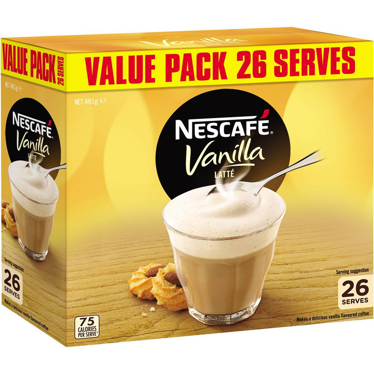 3 PACK OF Nescafe Coffee Sachets Vanilla 26pk