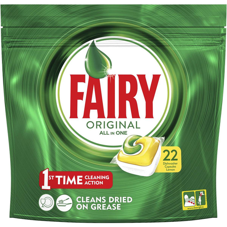 3 PACK OF Fairy Dishwasher Tablets All In One Lemon 22 capsules